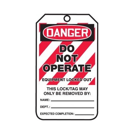 Accuform OSHA DANGER SAFETY TAGS DO NOT MLT405PTK MLT405PTK